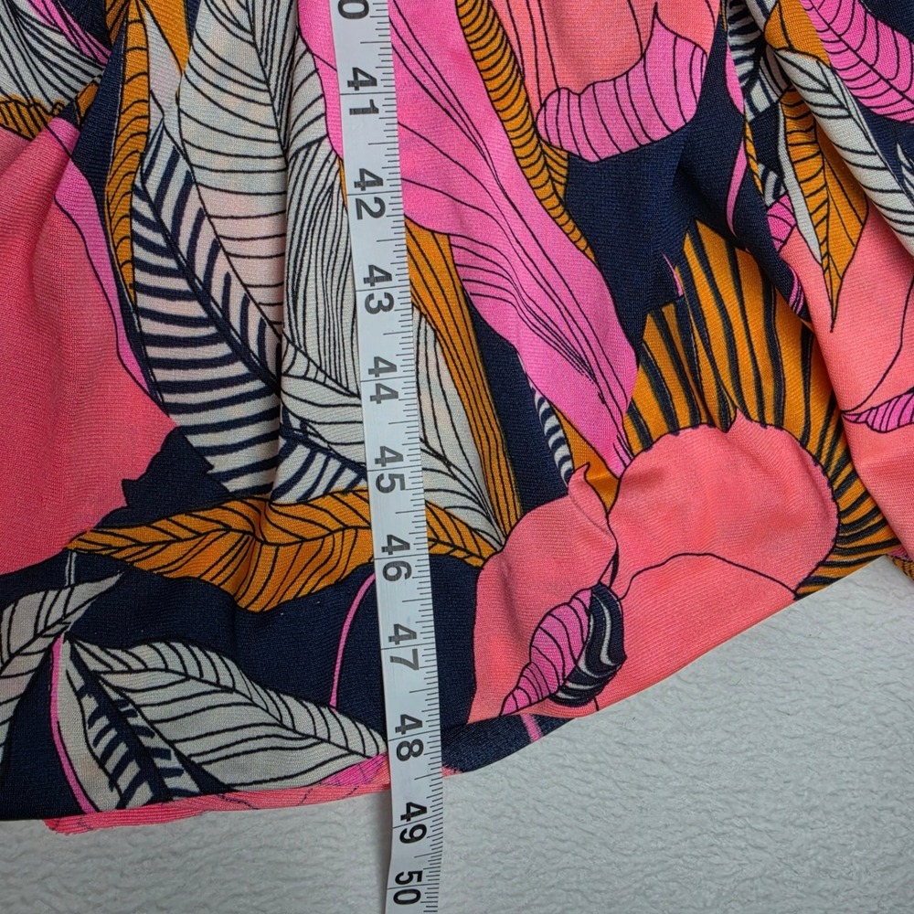 Calypso Bermuda Pink Floral Halter Wrap Maxi Dress Size 8 Fits Small - Picture 7 of 7